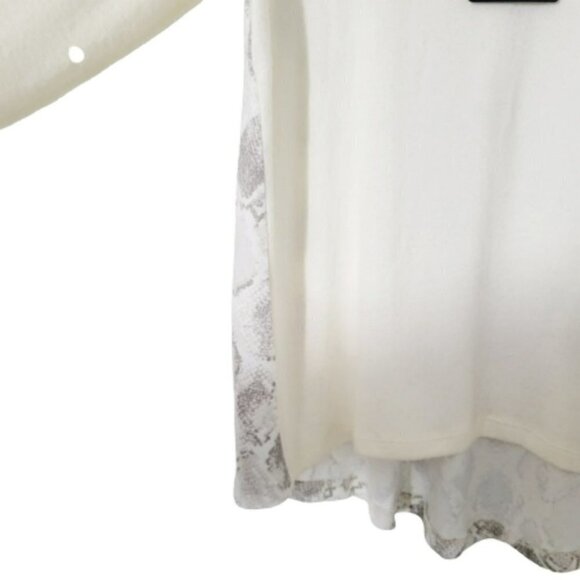 Bobeau Nwt hogh low long sleeve sweater, crew neck, - Picture 2 of 4